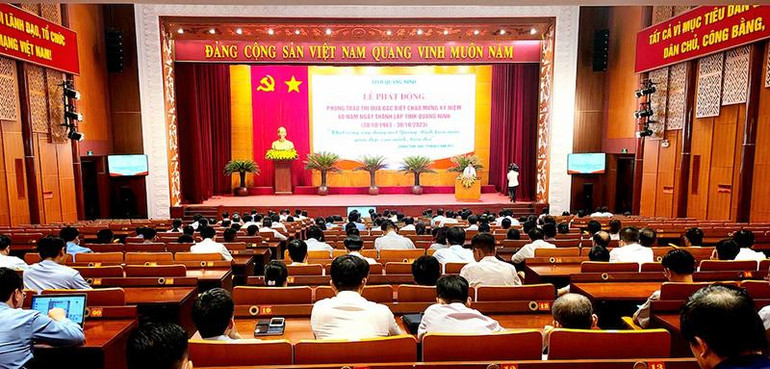 Lễ phát động phong trào thi đua đặc biệt chào mừng kỷ niệm 60 năm Ngày thành lập tỉnh Quảng Ninh.