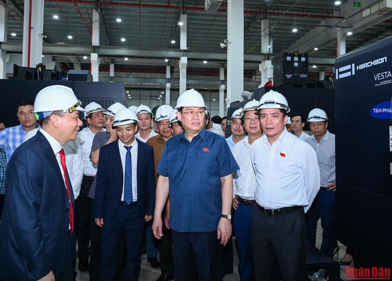 [Ảnh] Chủ tịch Quốc hội Vương Đình Huệ thăm và làm việc tại tỉnh Hà Tĩnh ảnh 8