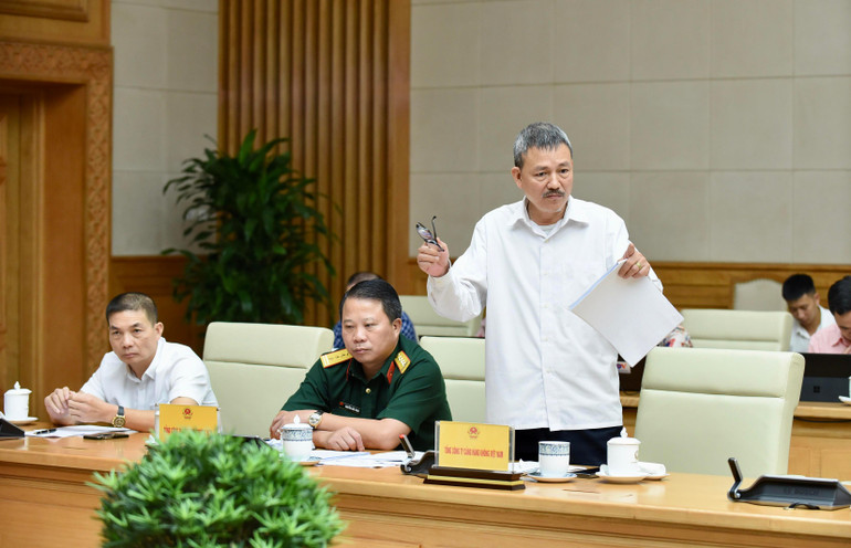 Ông Lại Xuân Thanh, Chủ tịch Hội đồng quản trị Tổng công ty Cảng hàng không Việt Nam phát biểu.