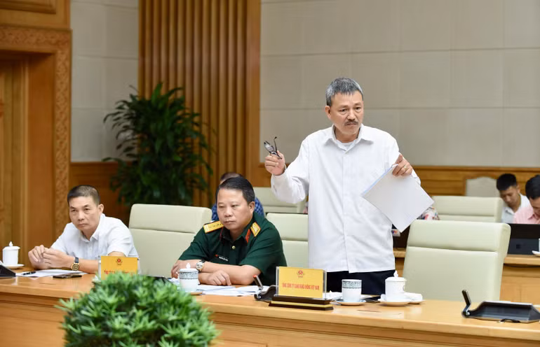 Ông Lại Xuân Thanh, Chủ tịch Hội đồng quản trị Tổng công ty Cảng hàng không Việt Nam phát biểu.