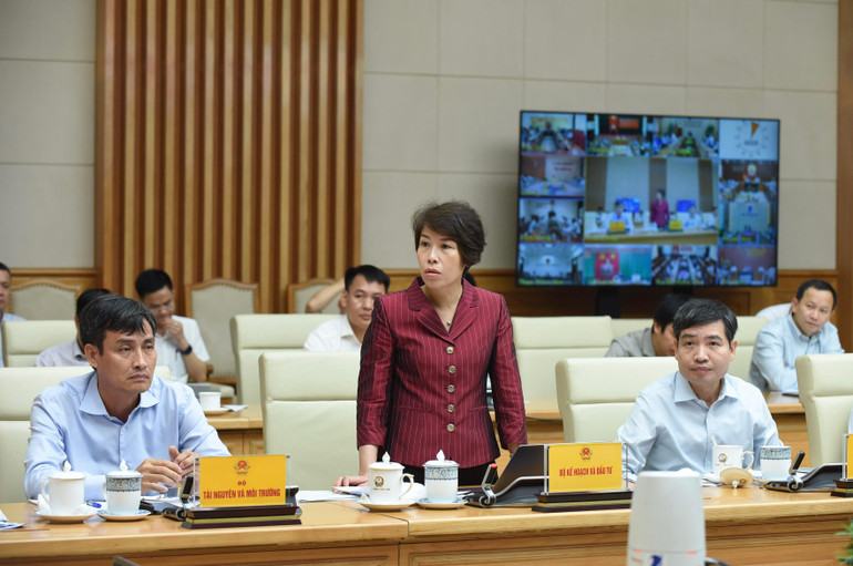 Đại diện Bộ Kế hoạch đầu tư phát biểu ý kiến.