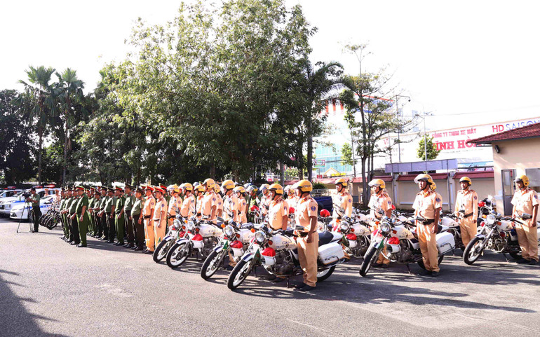 Lực lượng Cảnh sát giao thông Sóc Trăng tăng cường tuần tra, kiểm soát và xử lý nghiêm các hành vi vi phạm về trật tự an toàn giao thông.
