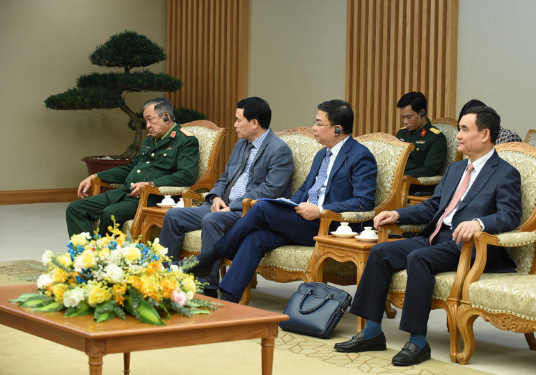 Đại diện lãnh đạo các bộ, ban ngành của Chính phủ Việt Nam tham dự buổi tiếp.