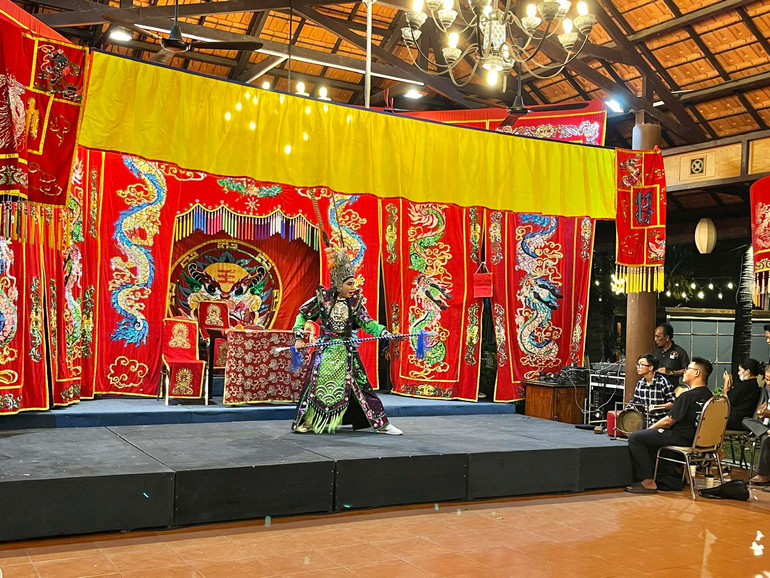 Một gian hàng ẩm thực tại Lễ hội Văn hóa ẩm thực, Món ngon Saigontourist Group 2022.