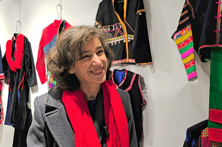 Bà Constance Barreault, chuyên gia nghiên cứu nghệ thuật và văn minh châu Á. (Ảnh: MINH DUY)