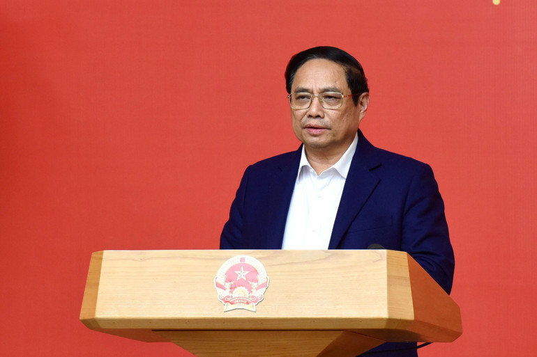 Thủ tướng Phạm Minh Chính phát biểu tại hội nghị.