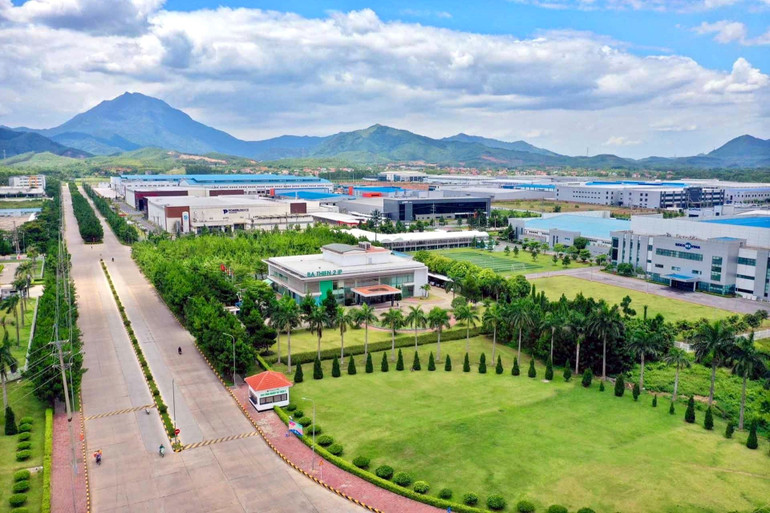 Khu công nghiệp Bá Thiện II được xây dựng đồng bộ, thân thiện với môi trường.