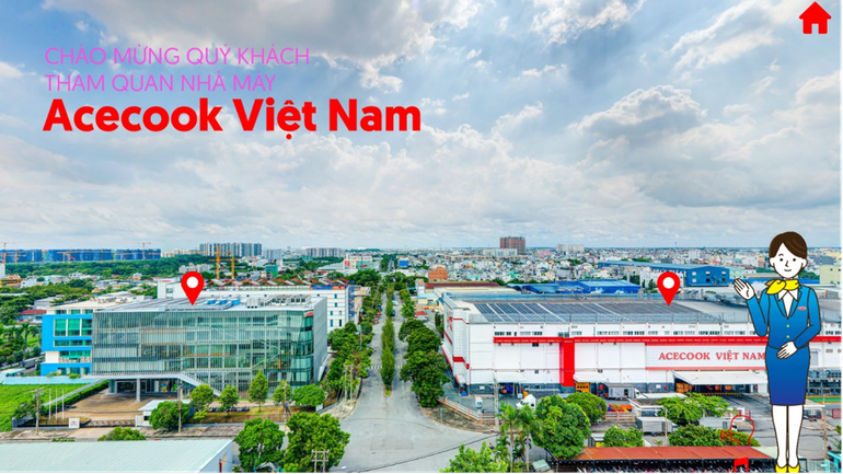 Website tham quan nhà máy online của Acecook Việt Nam.