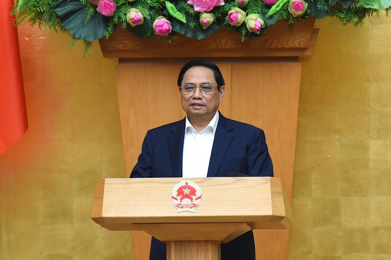 Thủ tướng Phạm Minh Chính phát biểu.