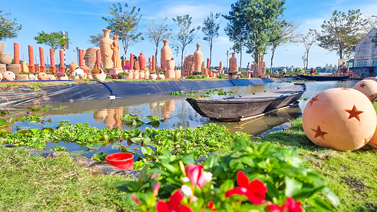 Khung cảnh rất nên thơ nằm trong công viên.