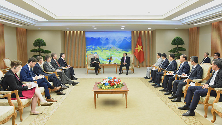 Quang cảnh buổi tiếp.