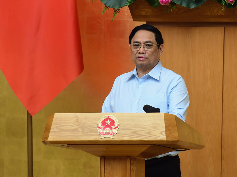 Thủ tướng Phạm Minh Chính Phát biểu khai mạc phiên họp Chính phủ.