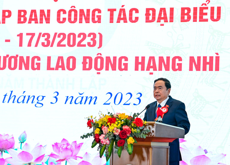 Phó Chủ tịch Thường trực Quốc hội Trần Thanh Mẫn phát biểu tại lễ kỷ niệm.