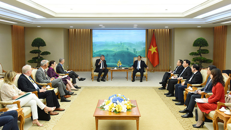 Quang cảnh buổi tiếp.