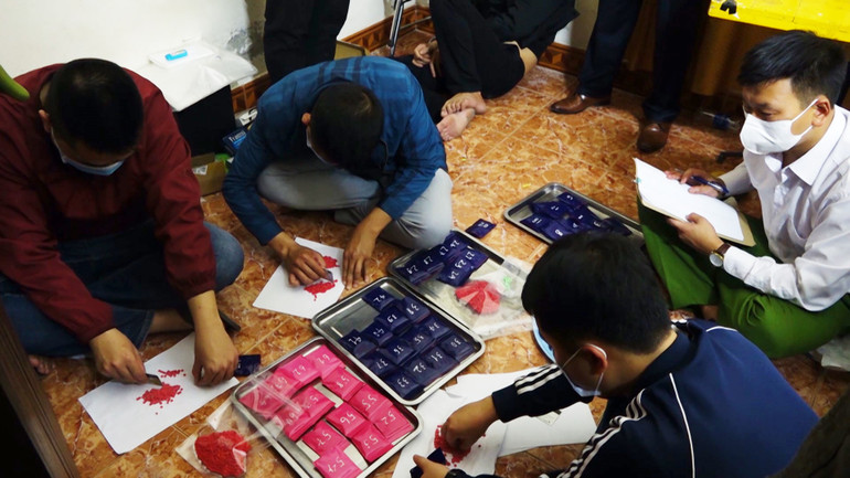 Tang vật vụ án.