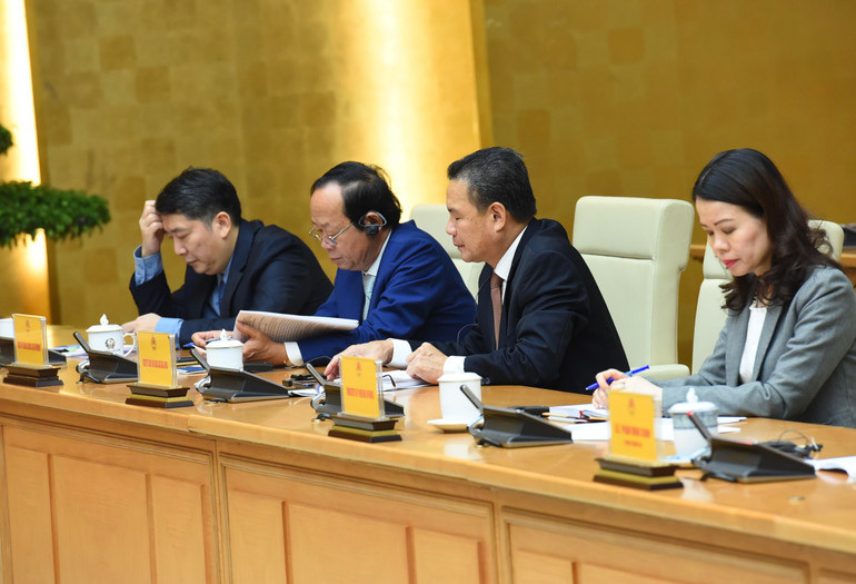 Đại diện lãnh đạo các bộ, ban ngành của Chính phủ Việt Nam tham dự buổi tiếp.