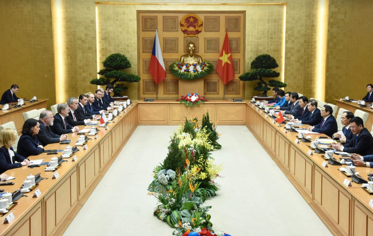 Quang cảnh buổi hội đàm.