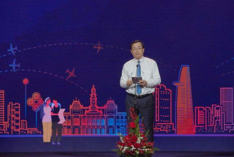 Ông Nguyễn Trùng Khánh, Tổng Cục trưởng, Tổng Cục Du lịch phát biểu tại buổi khai mạc.