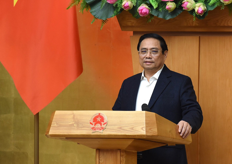 Thủ tướng Phạm Minh Chính phát biểu chỉ đạo.