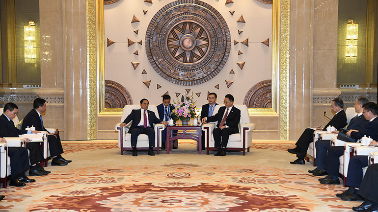 Quang cảnh buổi tiếp.