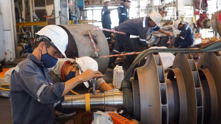 Công tác bảo dưỡng tổng thể Nhà máy Đạm Phú Mỹ.