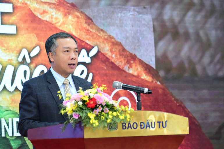 Ông Lê Trọng Minh, Tổng Biên tập Báo Đầu tư phát biểu khai mạc Tọa đàm.