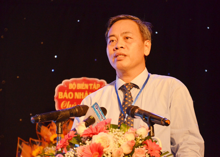 Phó Bí thư Thường trực Tỉnh ủy Quảng Trị, Chủ tịch Hội đồng nhân dân tỉnh Nguyễn Đăng Quang phát biểu tại hội thảo.