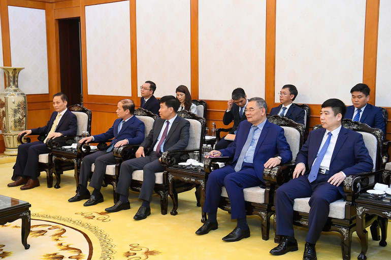 Các đại biểu Việt Nam tham dự buổi tiếp.