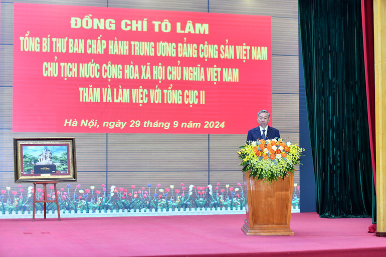 Tổng Bí thư, Chủ tịch nước Tô Lâm phát biểu chỉ đạo.