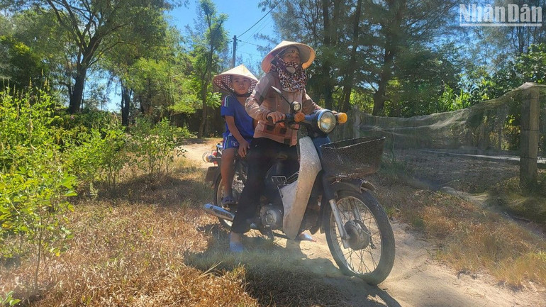 Bà Nguyễn Thị Châu ở thôn Thanh Long đang mỏi mòn vượt khó bên moong mỏ sắt lớn nhất Đông Nam Á.