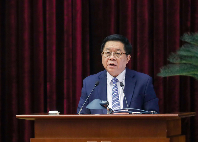 Trưởng Ban Tuyên giáo Trung ương Nguyễn Trọng Nghĩa phát biểu tại hội nghị. (Ảnh: Đăng Anh) Trưởng Ban Tuyên giáo Trung ương Nguyễn Trọng Nghĩa phát biểu tại hội nghị. (Ảnh: Đăng Anh)