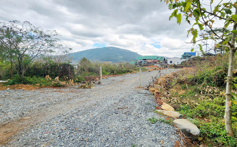 Một đường nhánh đấu nối trái phép với cao tốc Liên Khương-Prenn.