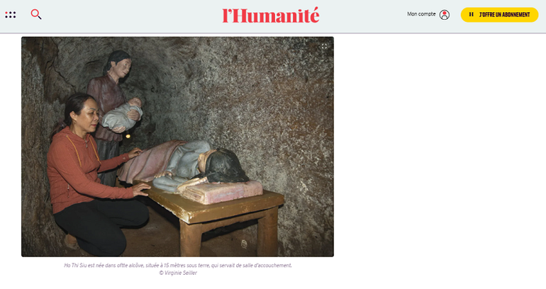 Hốc tường nhỏ được đào trong lòng đất sâu 15 mét là phòng chào đời của nhiều đứa trẻ làng Vịnh Mốc.