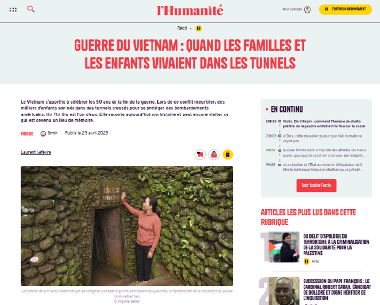 Lối vào địa đạo Vịnh Mốc trở thành biểu tượng cho sự quật cường của người dân Việt Nam trong thời chiến.