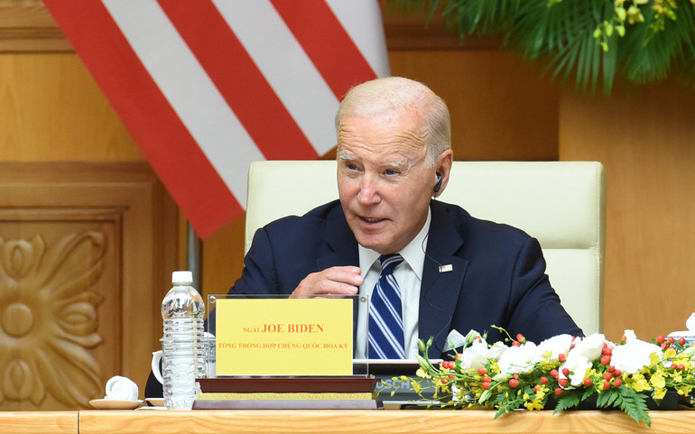 Tổng thống Hoa Kỳ Joe Biden phát biểu tại Hội nghị.