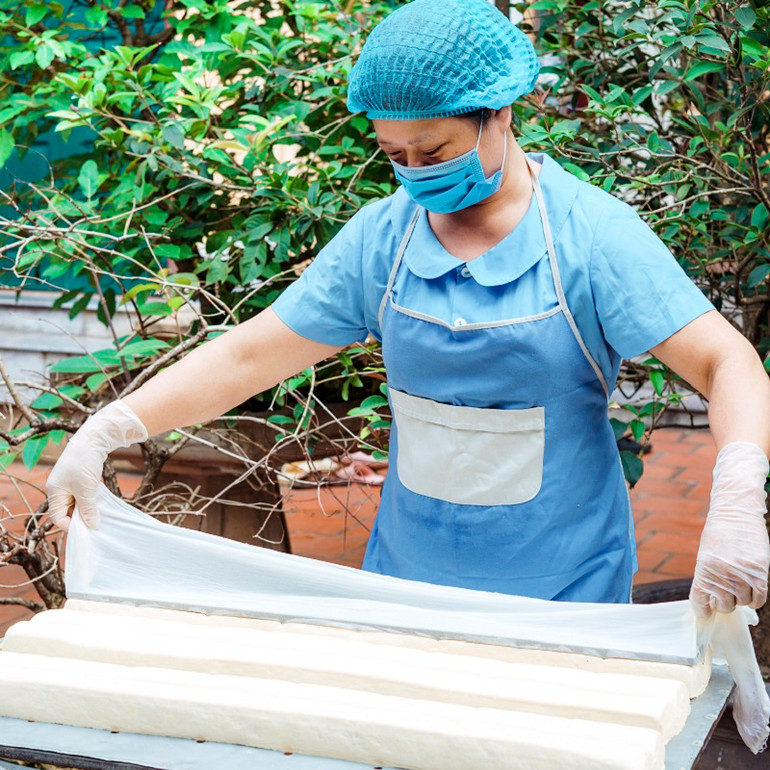 Món ăn truyền thống đậu phụ làng Chài Võng La.