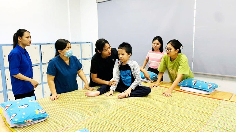 Người dân tại các nơi sơ tán được quan tâm, chăm sóc chu đáo.