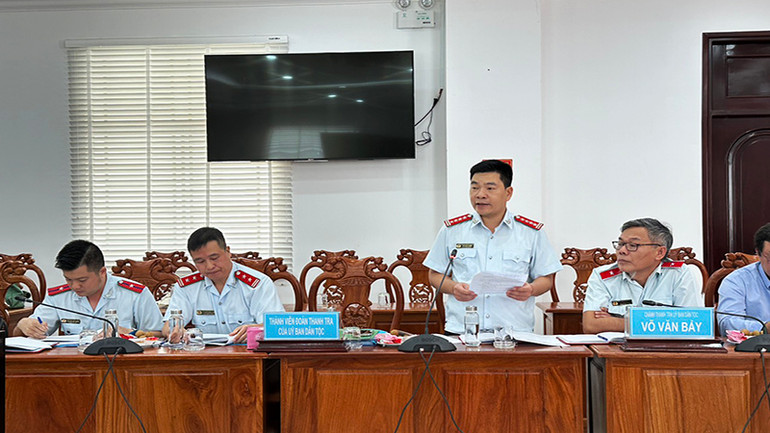 Thanh tra Ủy ban Dân tộc công bố Quyết định thanh tra việc thực hiện Chương trình Mục tiêu quốc gia tại Sóc Trăng. Thanh tra Ủy ban Dân tộc công bố Quyết định thanh tra việc thực hiện Chương trình Mục tiêu quốc gia tại Sóc Trăng.