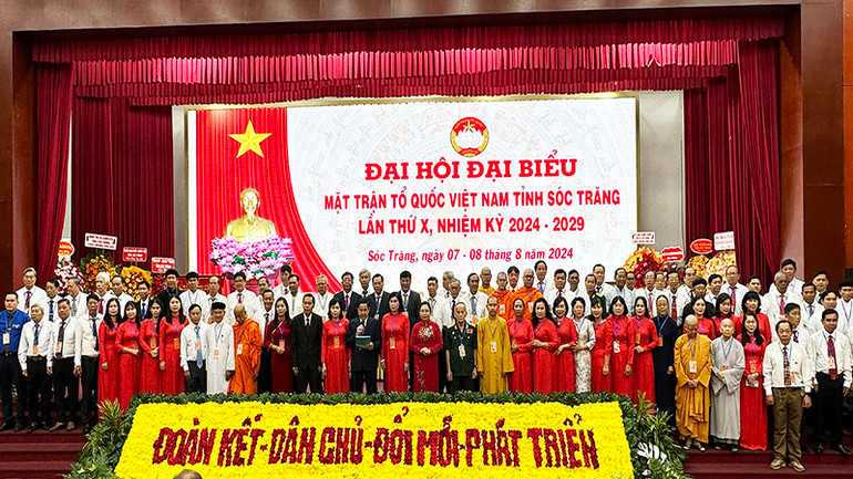 92 Ủy viên Ủy ban Mặt trận Tổ quốc Việt Nam tỉnh Sóc Trăng nhiệm kỳ 2024-2029 ra mắt.