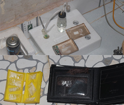 Tang vật thu được tại hiện trường.