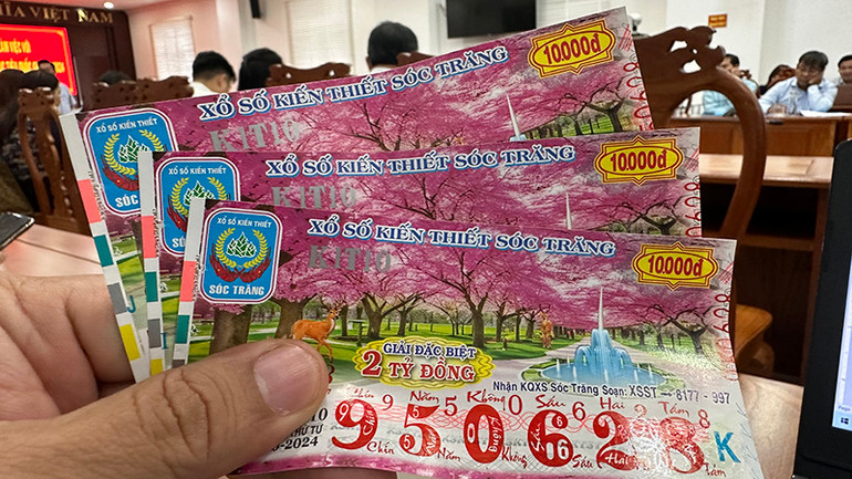Vé số kiến thiết Sóc Trăng.