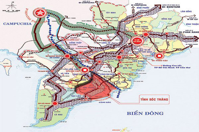 Cảng Trần Đề được quy hoạch là cửa ngõ ra biển cho các tỉnh đồng bằng sông Cửu Long.