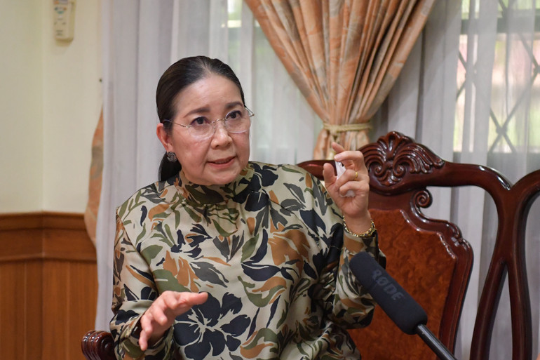 Bà Lương Thu Thảo, kiều bào tại tỉnh Chiang Mai, Thái Lan.