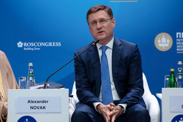 Phó Thủ tướng Nga Alexander Novak tham dự một phiên họp của Diễn đàn Kinh tế quốc tế St. Petersburg (SPIEF) tại Saint Petersburg, Nga, ngày 6/6/2024. (Ảnh: Roscongress Foundation/Reuters)