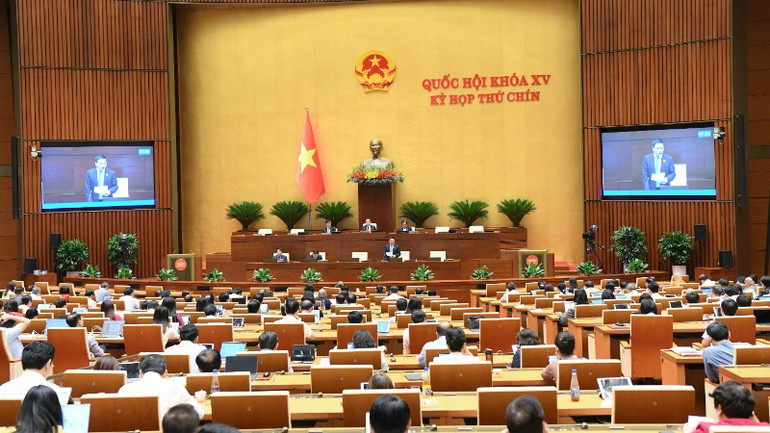 Quang cảnh phiên họp. (Ảnh: DUY LINH)