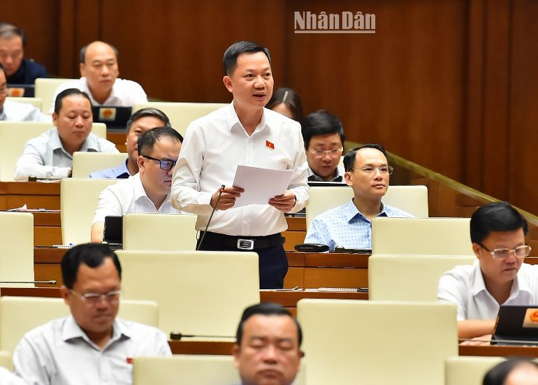 Đại biểu Trịnh Xuân An - Đoàn đại biểu Quốc hội tỉnh Đồng Nai. (Ảnh: THỦY NGUYÊN)