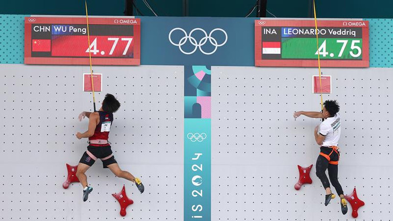 Leonardo về đích trước Wu Peng chỉ với chênh lệch hai phần trăm giây. (Ảnh: Getty Images)