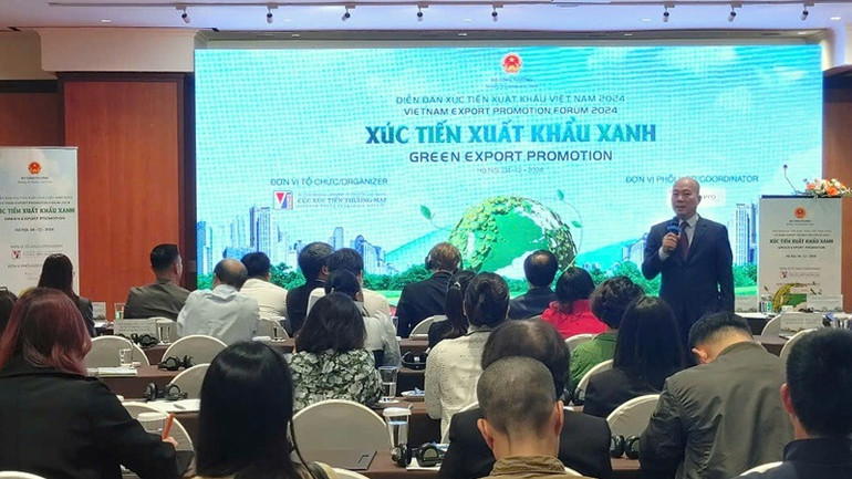 Ông Vũ Bá Phú, Cục trưởng Cục Xúc tiến thương mại, Bộ Công thương. (Ảnh: TRUNG HƯNG)