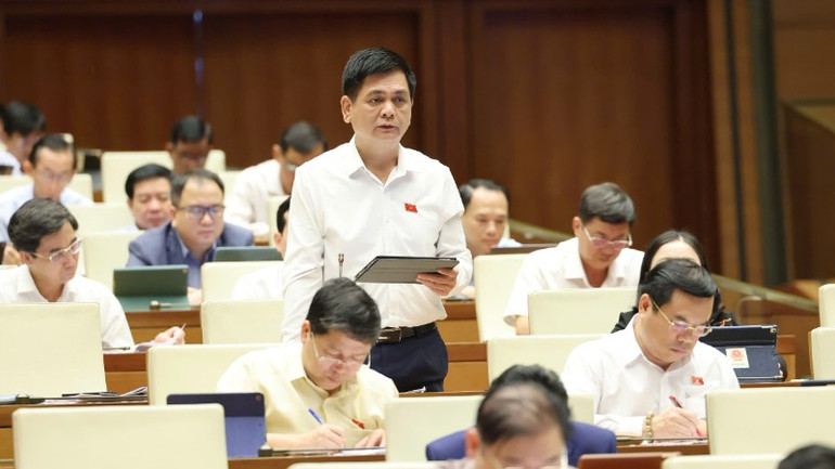 Đại biểu Nguyễn Lâm Thành - Đoàn đại biểu Quốc hội tỉnh Thái Nguyên. (Ảnh: DUY LINH)