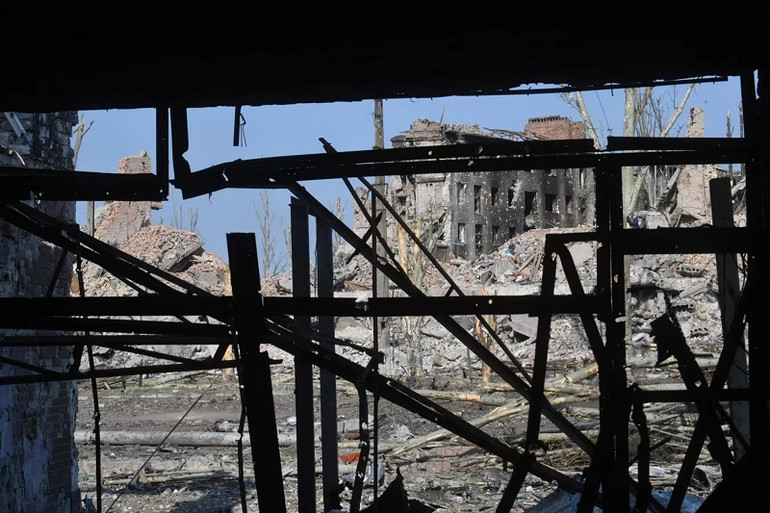 Thành phố Bakhmut (Artyomovsk) hoang tàn do ảnh hưởng chiến sự giữa lực lượng Nga và Ukraine. (Ảnh: Sputnik) Thành phố Bakhmut (Artyomovsk) hoang tàn do ảnh hưởng chiến sự giữa lực lượng Nga và Ukraine. (Ảnh: Sputnik)